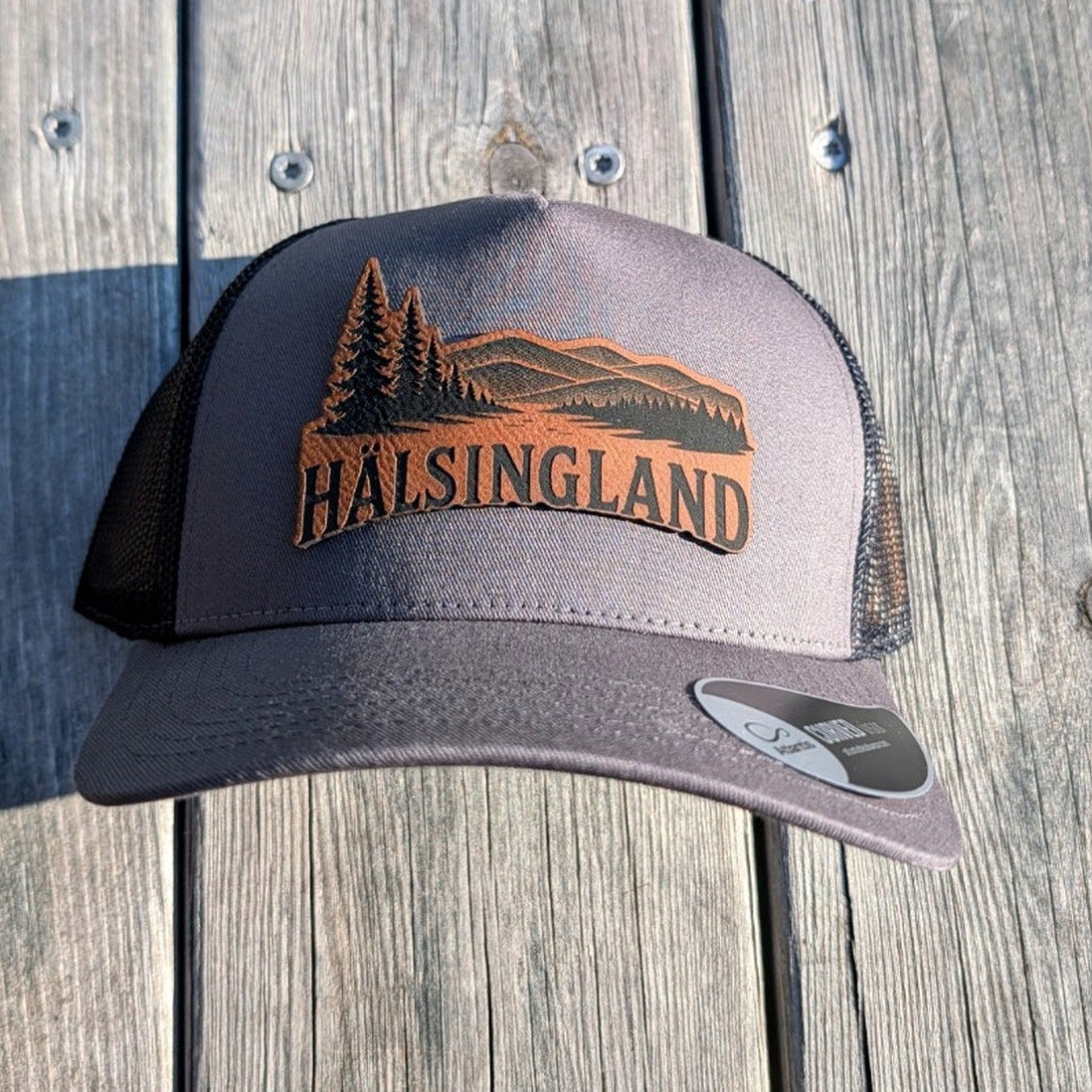 Hälsingland-keps med lasergraverad patch